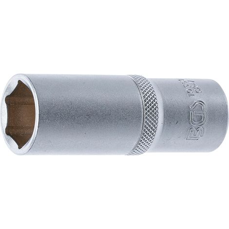 Llave de vaso hexagonal, larga  entrada 12,5 mm (1/2")  20 mm (1/3)