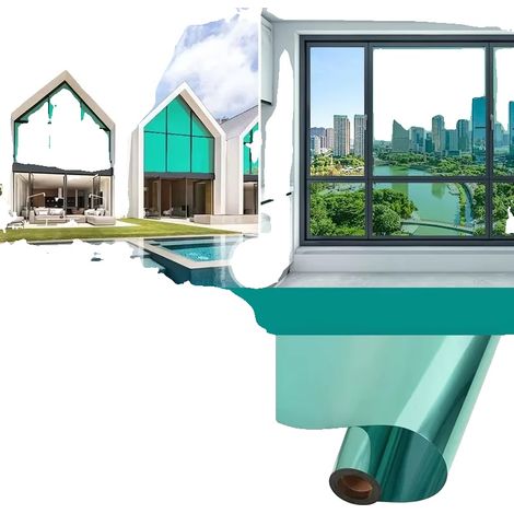 Lámina para ventanas, protección UV, privacidad unidireccional, lvyin, 40 cm x 1 m (1/2)