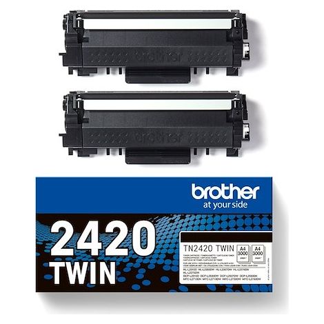 Pack de 2 toners Brother TN2420 Noir (1/5)