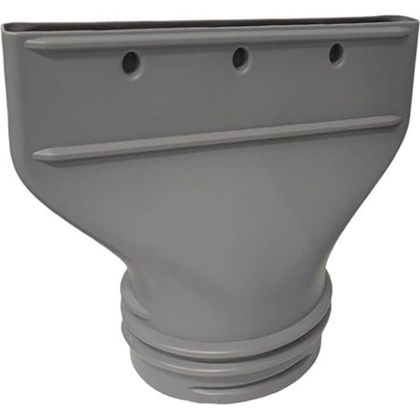 Flacher Anschluss für mobile Klimageräte, Abluftschlauchadapter für Durchmesser 130–150 mm, Fensteradapter, Düse, 25,7 x 3,5 x 23,5 cm, grau (1/5)