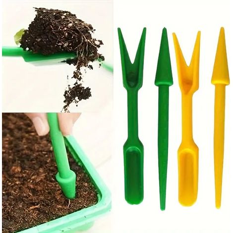 Outil de transplantation de jardin, lève-semis, plante succulente, petite pelle, lève-semis, outil manuel, sol, 2 ensembles (1/4)