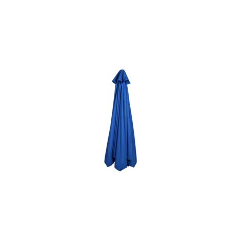 Toile de remplacement pour parasol 3m Imperméable et résistant aux UV Polyester bleu Compatible avec 6 baleines (1/5)