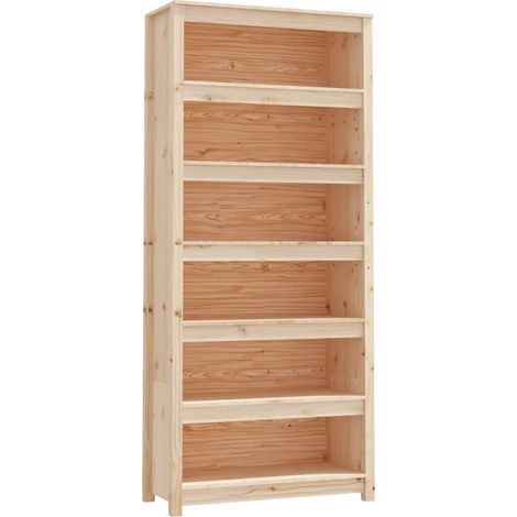 Estantería madera maciza de pino 80x35x183 cm vidaXL