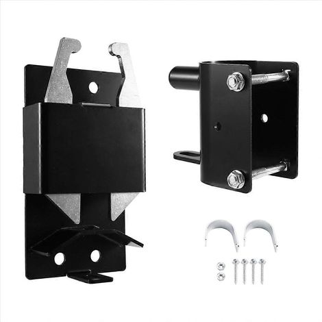 Loquet bidirectionnel verrouillable, loquet double face pour clôture, loquet pour porte d'élevage (fermes, ranchs, cages pour animaux, clôtures, écuries). (1/5)