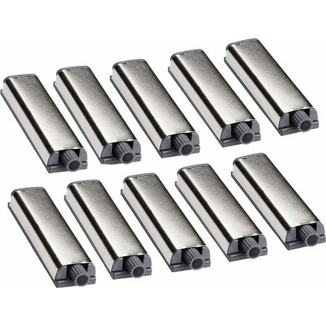 Verrous à charnière à amortisseur pour portes de placards de cuisine à ouverture par simple pression, Fontainebleau, lot de 10 (1/5)