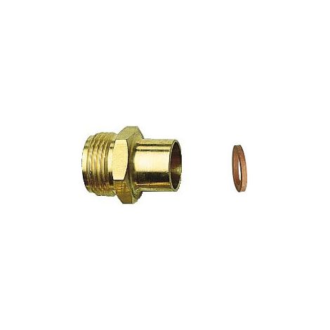 Mamelon NF Mâle 20x150 - à souder sur tube Cuivre Ø10 - Butane / Propane (1/2)