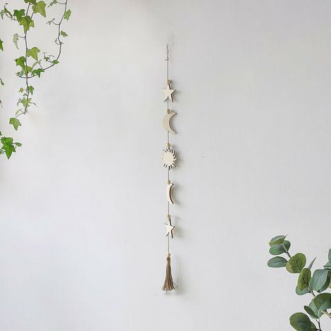 Décoration Murale Étoile - Lune - Pour Chambre Enfant Bureau Pépinière Fenêtre - Lot de 1 (1/3)