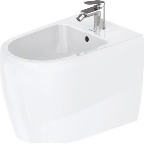 DURAVIT 2263102000 Qatego bidet sur pied 600 blanc brillant évidé