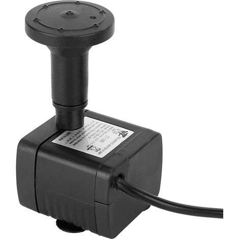 Fuente solar con panel de 1,4 W – bomba sumergible para estanques y fuentes – 5 boquillas diferentes + 2 discos de montaje – carcasa de plástico técnico – juego completo con mangueras incluidas (1/5)