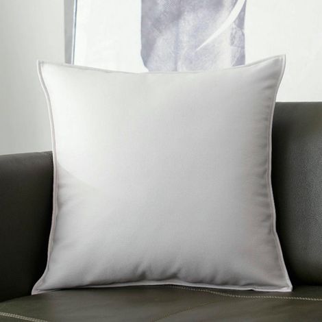 Taie d'oreiller simple Crescent White 40x40 Taie d'oreiller à motif litchi en similicuir, coussin de tête de lit, coussin de bureau, taie d'oreiller de canapé (1/5)