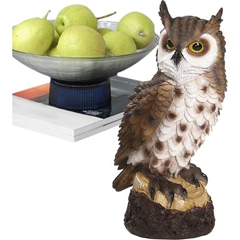 Deko Für Zuhause Eulenfigur Realistische Vogelscheuche Mit