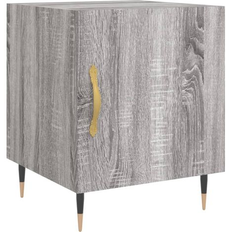 Maison Exclusive - Comodino Grigio Sonoma 40x40x50 cm in Legno Multistrato