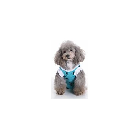 Vêtement de protection post-chirurgie pour chien, bleu marine, taille M – (1/5)