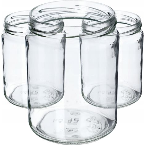 KADAX 8er-Set Vorratsdosen für Schraubdeckel 540 ml K7497-K7608 8,6x8,6x11,6