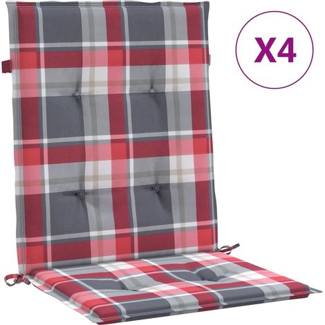 Maison Exclusive - Gartenstuhlauflagen für Niedriglehner 4 Stk. 1