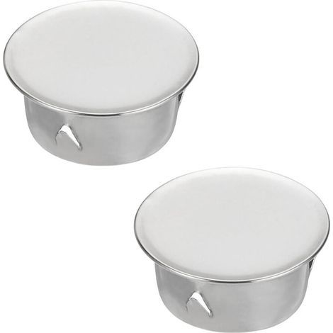Chimney cover, adjustable seal, round hole cover, suitable for 40 mm diameter pipes, silver - 2 pieces (1/5)