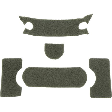 Lot vert épais 5 pièces crochet et boucle universel DIY casque, fixation auto-agrippante pour MICH, M88, FAST (1/5)