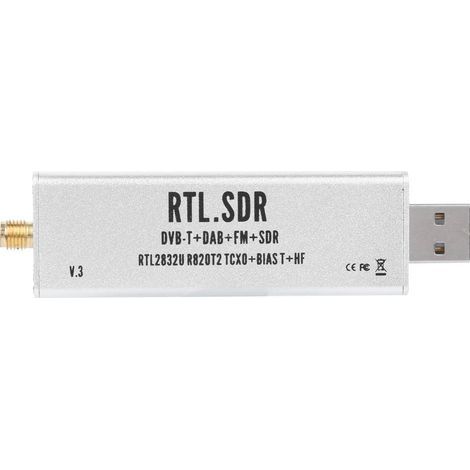 Breitband-RTL-SDR-Empfänger, 0,1 MHz–1,7 GHz Funkkommunikationssystem für XP/Win10 und Android (1/5)