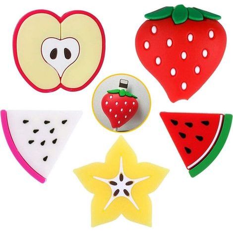 10 protège-câbles mignons en forme de fruits, protection contre les morsures de câble, charge (1/5)