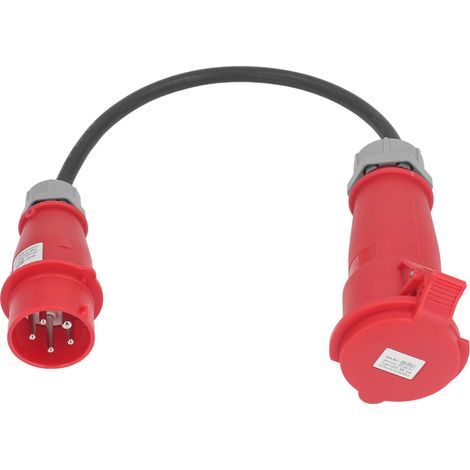 Adaptateur CEE Industriel, 32A Femelle vers 16A Mâle, Câble ABS IP44 Étanche, 74cm, Construction Extérieure, Camping et Jardin (1/5)