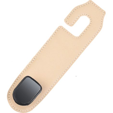 Gancio multifunzione flessibile per poggiatesta del sedile auto in pelle con vano portaoggetti integrato.