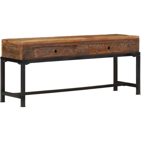 TV-Schrank 110x30x46 cm Altholz Massiv