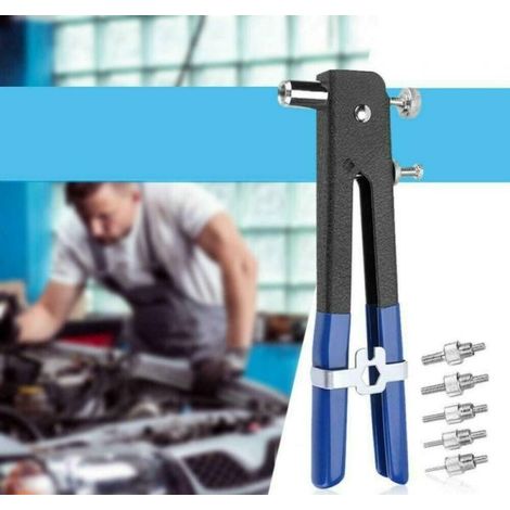 KIT 86 PZ RIVETTATRICE PER INSERTI RIVETTI FILETTATI FILETTI M3 M4 M5 M6 M8 (1/5)