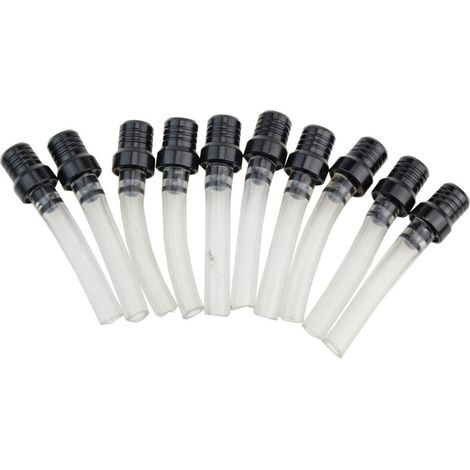 moto gaz carburant filtre essence réservoir bouchon valve ventilation reniflard tuyau tuyau Remplacement pour ATV PIT Dirt Bike Pack tuyau moto 10p / set noir 8.51.5cm (1/3)