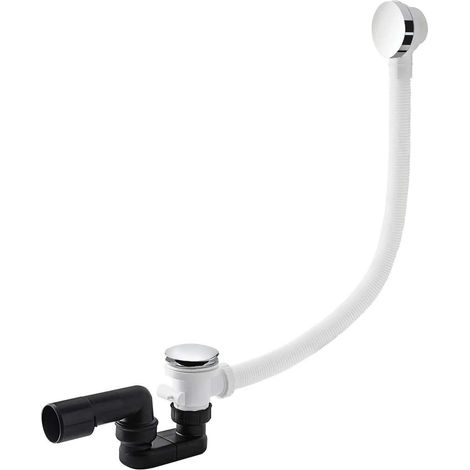 Badewannen-Überlauf mit Klick-Klack-Ablauf CLICK I 70 cm, Chrom