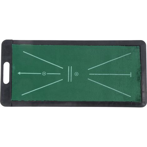 Tapis d'entraînement de putting mini golf, tapis en flanelle avec base caoutchouc pour pratique en intérieur et extérieur (1/5)