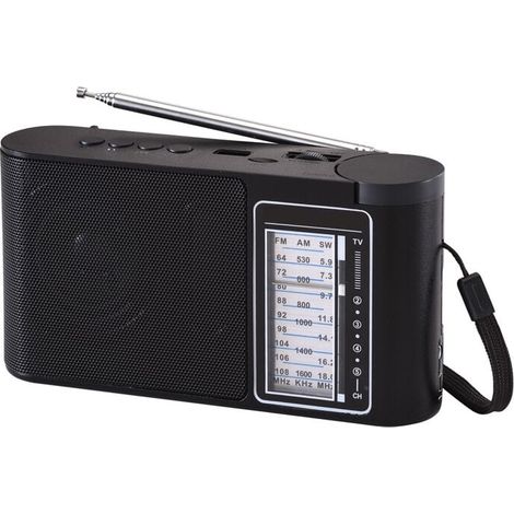 Radio Portable, Poste Radio Transistor avec Excellente Réception et Grand Haut-Parleur, Poste de Radio Pile et Secteur, pour Personnes Agees (1/5)