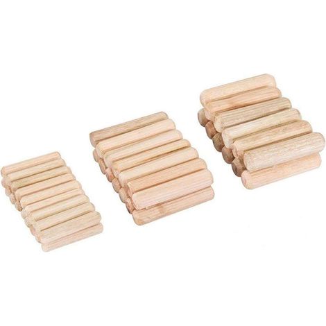 Dowels,50 Pack Wooden Dowels for Birch Dowels for Assembling Furniture Drawer Carpentry Work 8×30MM (1/5)