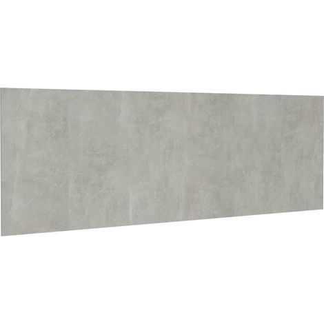 Tête de lit murale Gris béton 240x1,5x80 cm Bois d'ingénierie (1/5)