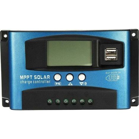 100A MPPT Régulateur de panneau solaire 12V/24V Contrôleur de charge Surveillance automatique de la mise au point (1/4)