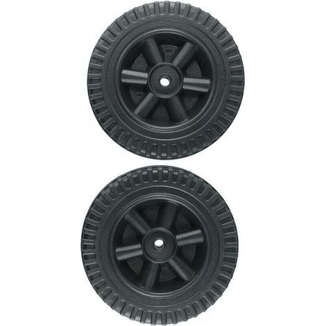 Lot De 2 Roues De Rechange Noir Pour Barbecue À Gaz 150 Cm Compatible Multi Marques (1/4)
