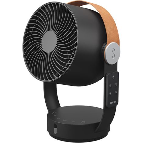 Ventilateur oscillant LEO Noir New StadlerForm, Ventilateur à poser au sol ultra silencieux avec un niveau sonore de 27 dB.