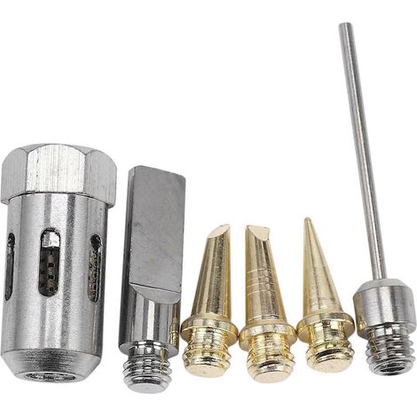 6 Pcs Flame Butane Gas Soldering Tips+Nozzle Butane Gas Solder Tip-- (1/5)