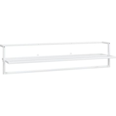 Porta asciugamani 95 x 25 x 22 cm ferro bianco 020005482