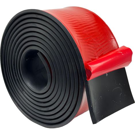 Bandes adhésives en caoutchouc néoprène avec dos adhésif - Rouleaux en caoutchouc solide pour joints de bricolage, artisanat, tampons, protection de sol, supports, nivellement (100 mm (l) x 5 (1/5)