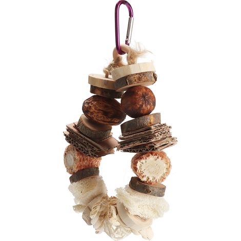 Jouet à mâcher pour oiseaux, résistant aux morsures, anti-ennui, avec crochet, pour cage de perroquets, perruches calopsittes et inséparables. (1/5)