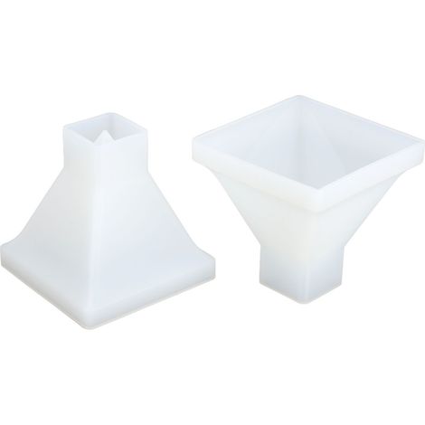 2 pièces Moules Pyramide en Silicone pour Résine Époxy - Grands Moules à Pyramide pour DIY et Décoration Maison (1/5)