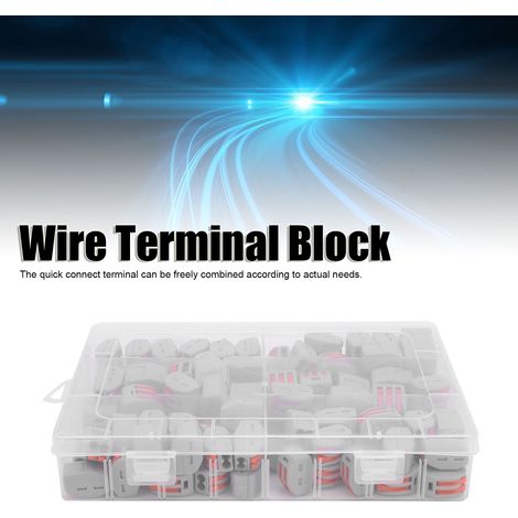 Lot de 100 cosses à connexion rapide PCT212/213/215 pour câbles électriques - type à bouton-poussoir (1/5)