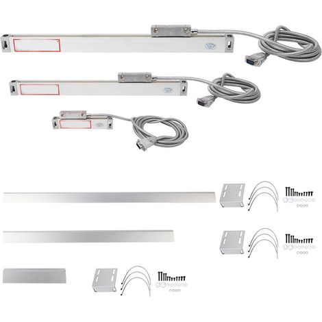 1 ensemble 2AE/3AE échelle linéaire en alliage d'aluminium pour JCS900-2AE/JCS900-3AE affichage numérique Stoke 0-50mm 0-450mm 0-650mm