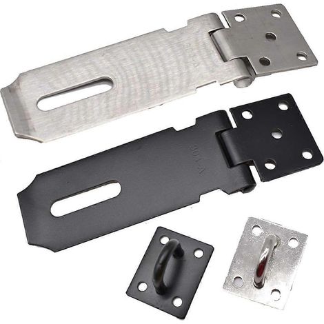 Cadenas à moraillon, lot de 2 cadenas, verrou de porte en acier inoxydable pour meubles C (1/5)