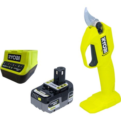 RYOBI RY18SCA Akku Gartenschere 18 V 25 mm + 1x Akku 5,0 Ah + Ladegerät