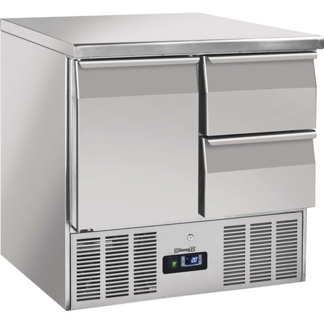 Saladette 2 Tiroirs 1 Porte Gn 1/1 - Casselin