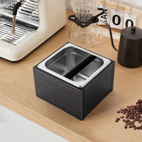 Boîte à café à expresso, récipient à taper pour porte-filtre, accessoires pour marc de café, collecte et recyclage des conteneurs de marc de café, 18,5 x 17,5 x 12,5 cm (1/5)