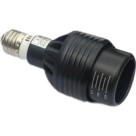 Spot LED E27 à zoom réglable COB/P20, 15 W, noir, pour salle à manger/salon, bar ou café. (1/5)