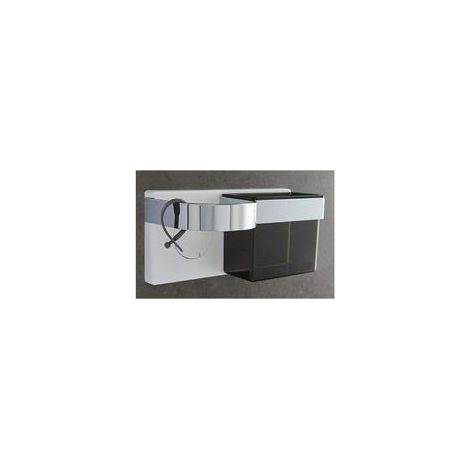 Selbstklebender, wandmontierter Haartrocknerhalter, Glätteisenhalter mit ABS-Aufbewahrung, für Haarbürsten und Haarstyling-Zubehör, starker Kleber mit Silikon-Kabelbinder (1/5)