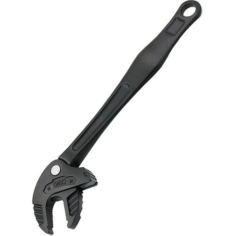 Clé à molette réglable à cliquet avec mâchoire auto-bloquante 19-24mm, outil industriel type griffe pour réparation de tuyaux, entretien auto et usage domestique (1/5)